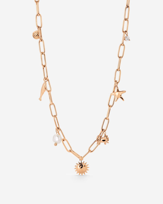 Seaside Treasures Necklace Roségold