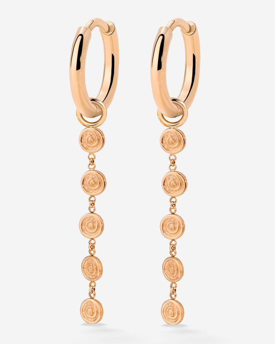 Sweet Swirl Hoop Set Small Roségold