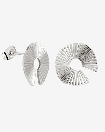Sparkling Donut Studs Silber