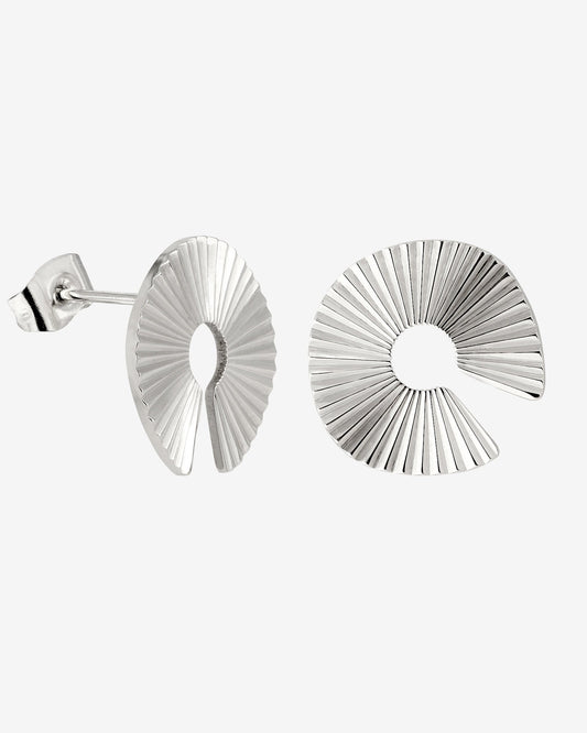 Sparkling Donut Studs Silber
