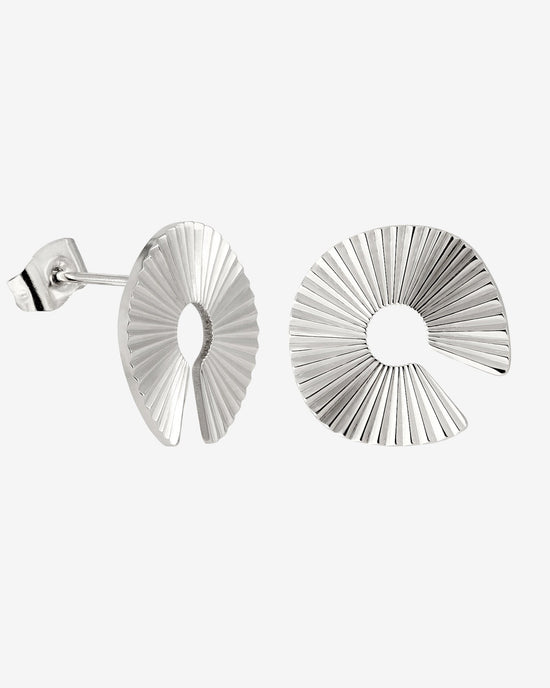 Sparkling Donut Studs Silber