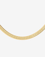 Bold Herringbone Necklace Gold