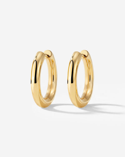 Chunky Hoopies Medium Gold