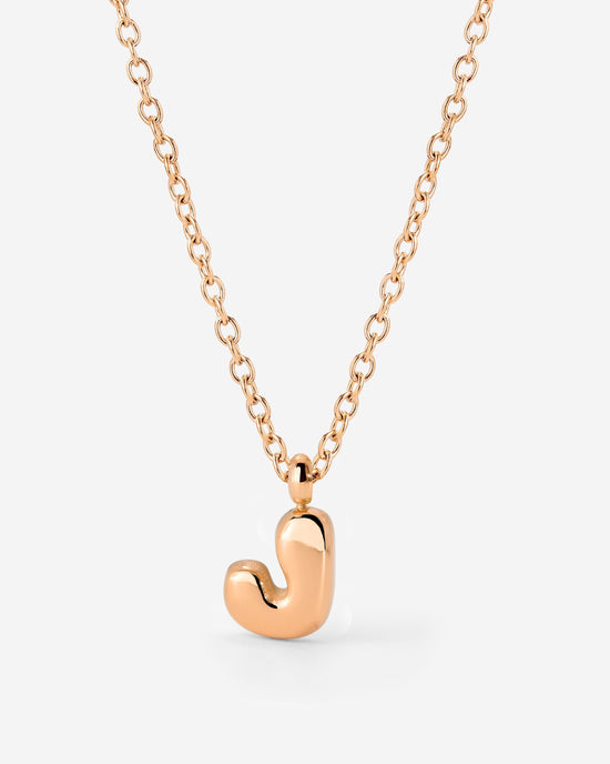 Bubble Letter Necklace Roségold