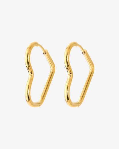 Heartily Hoops Small Gold