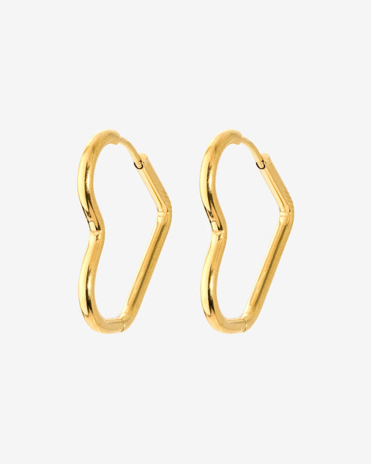 Heartily Hoops Small Gold