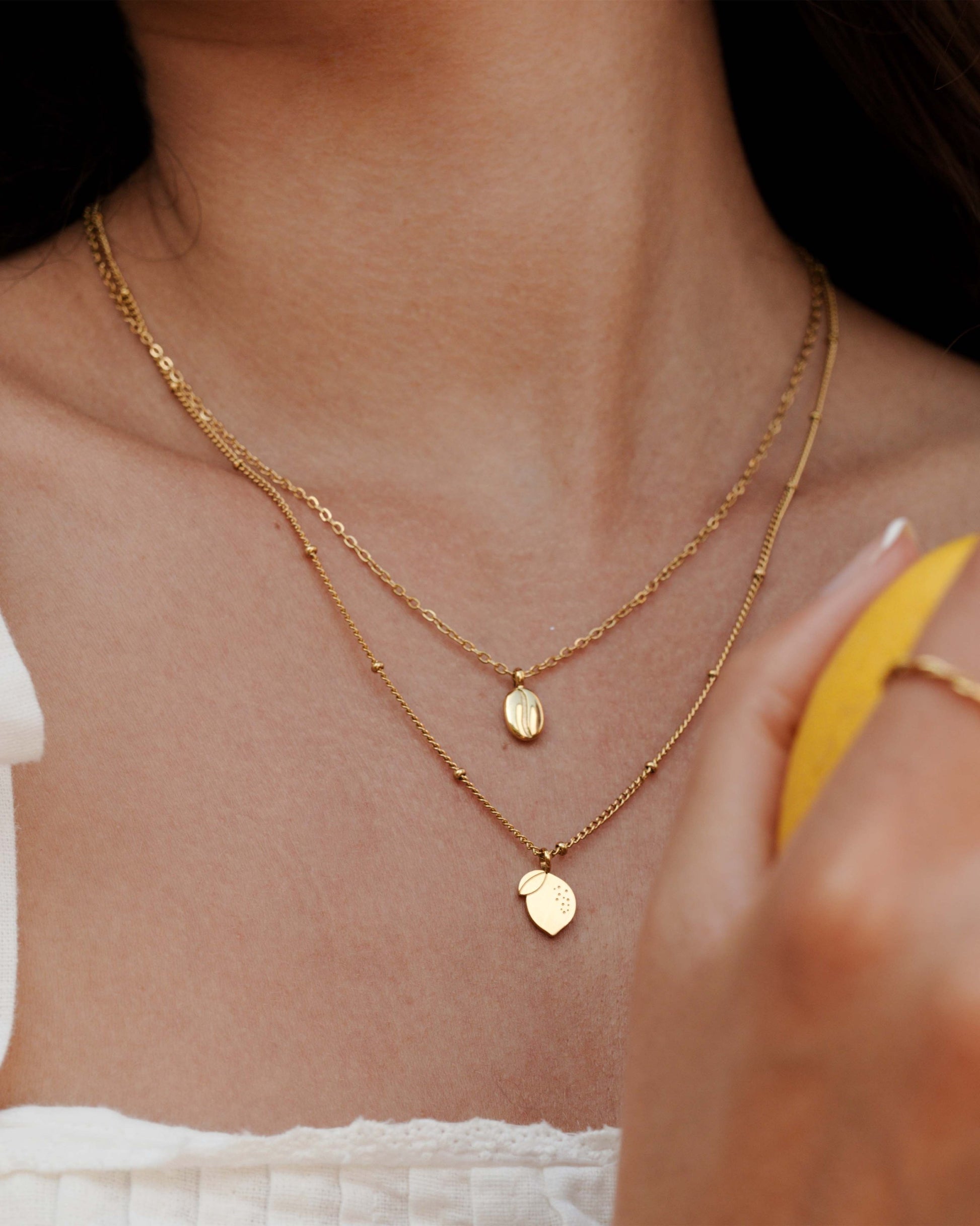 When Life gives you Lemons Necklace Gold