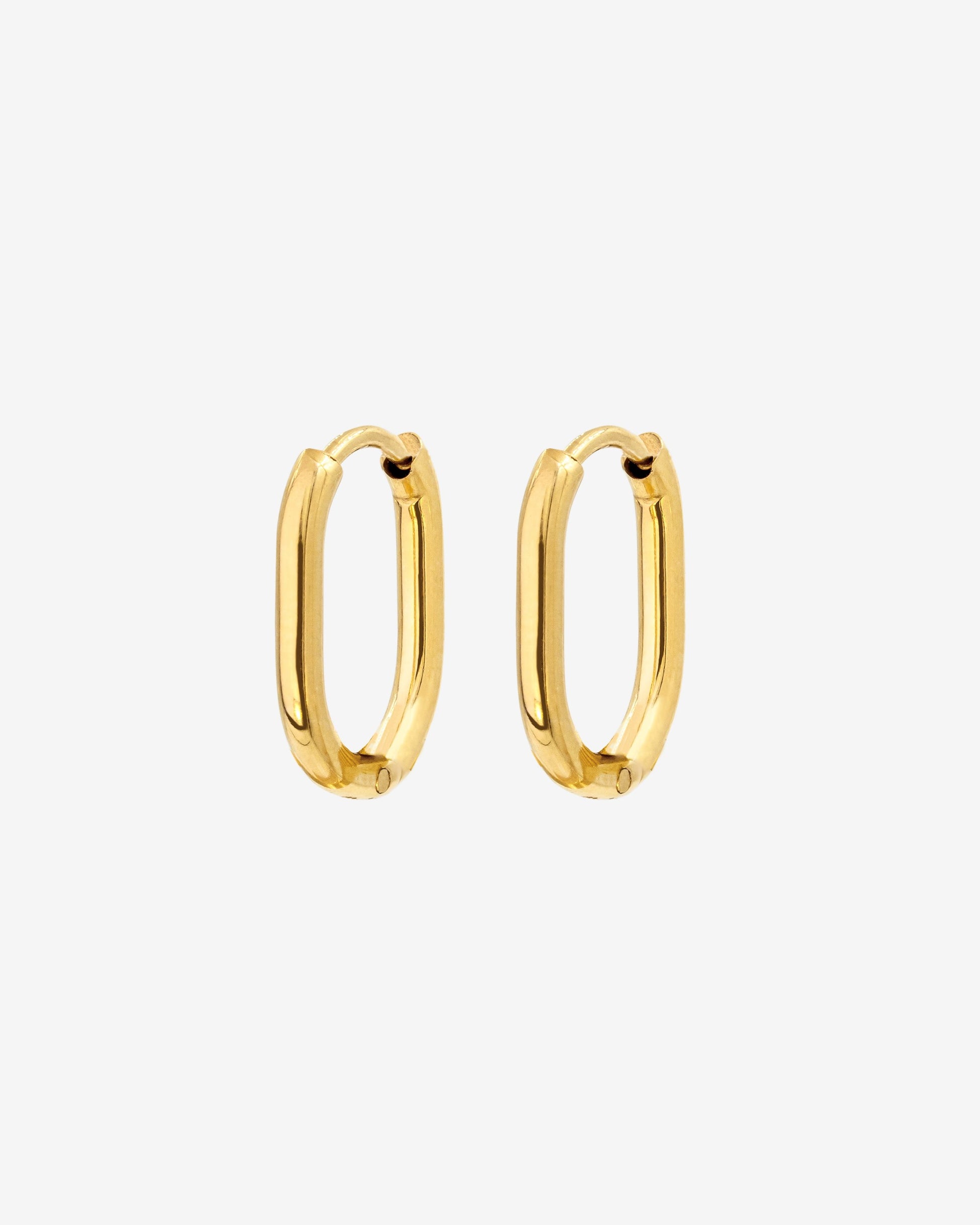 Oval Hoops Baby Gold