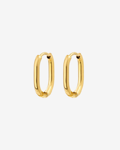Oval Hoops Baby Gold