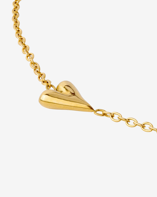 Flowy Heart Necklace Bundle Gold