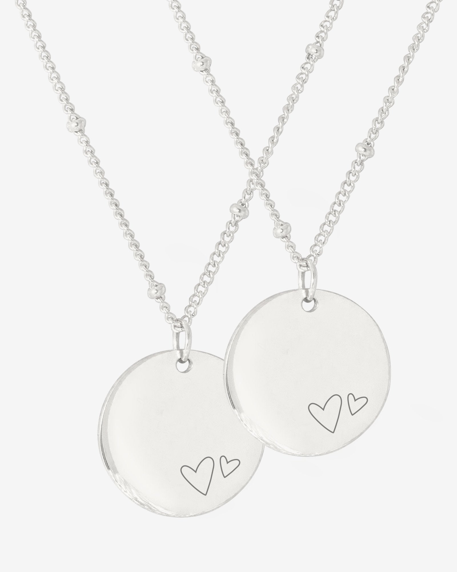 Mother & Daughter Necklace Bundle Silber