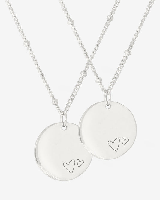 Mother & Daughter Necklace Bundle Silber