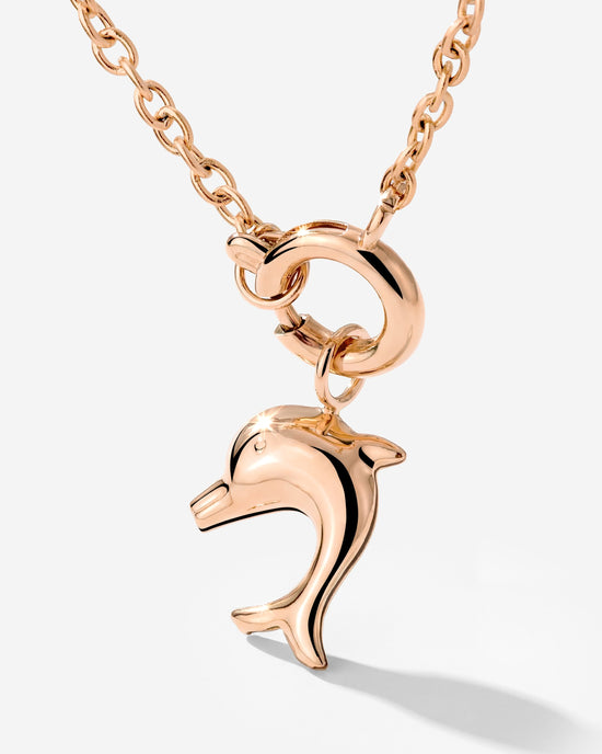 Dolphin Classic Chain Necklace Set Roségold