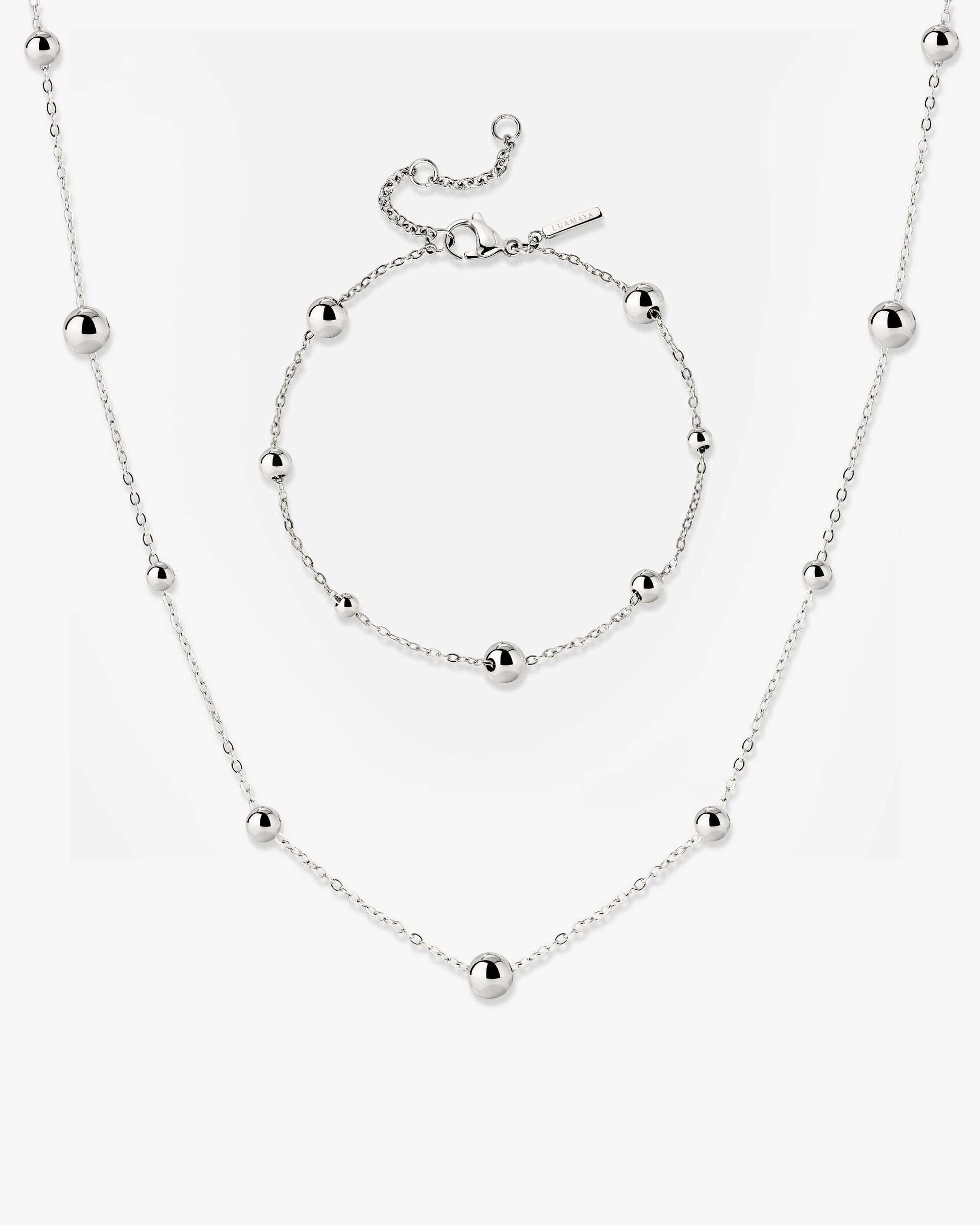 Infinite Beads Bundle Silber