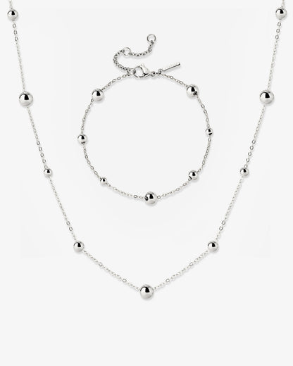 Infinite Beads Bundle Silber