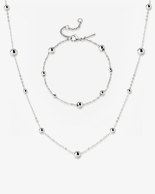 Infinite Beads Bundle Silber