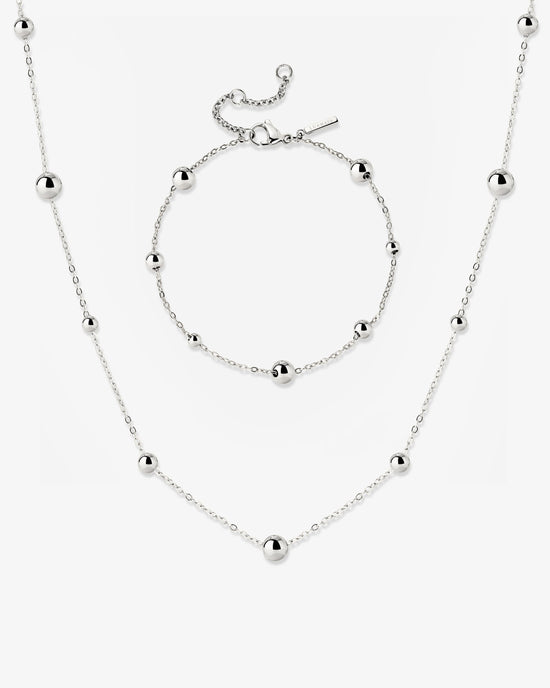 Infinite Beads Bundle Silber