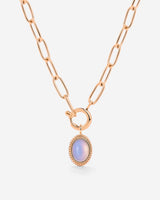 Opaline Oval Links Necklace Set Roségold