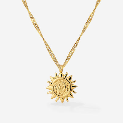 Sunny Swirl Necklace Gold