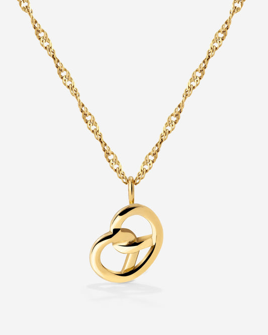Bedazzle my Pretzel Necklace Gold