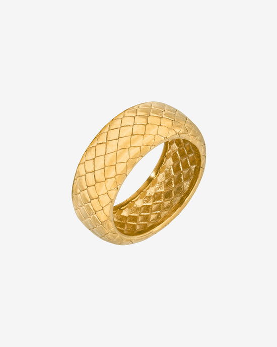 Snake Skin Ring Gold