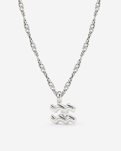 Aquarius Bubble Necklace Silber