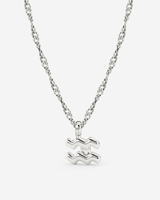 Aquarius Bubble Necklace Silber