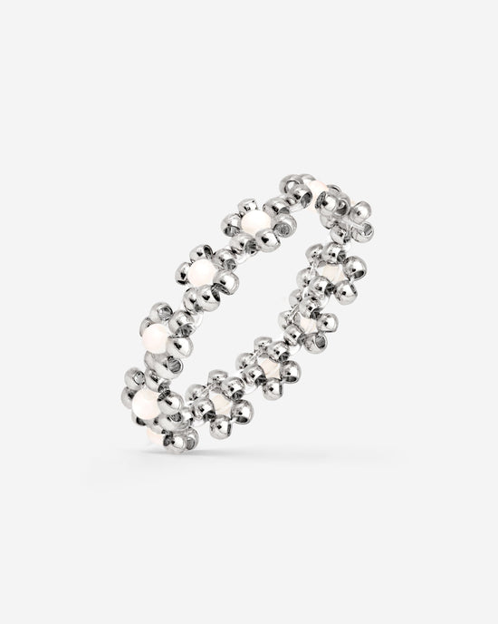 Flowery Ring Silber