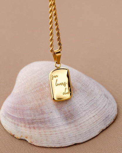 Sun Lover Pendant Necklace Gold