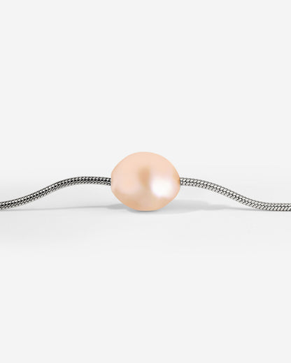 Blush Pearl Choker Silber