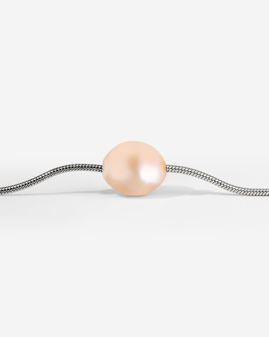 Blush Pearl Choker Silber