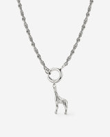 Giraffe Rope Chain Necklace Set Silber