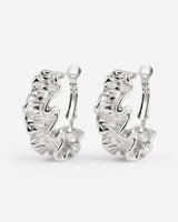 Cute Coral Hoops Silber