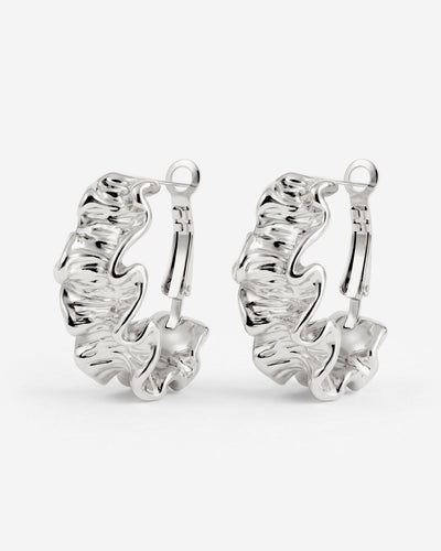 Cute Coral Hoops Silber
