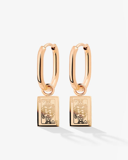 Like a Queen Oval Hoop Set Baby Roségold