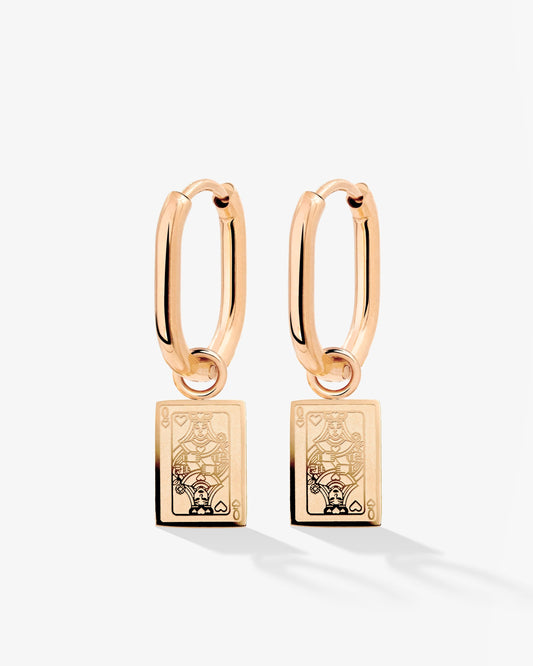 Like a Queen Oval Hoop Set Baby Roségold