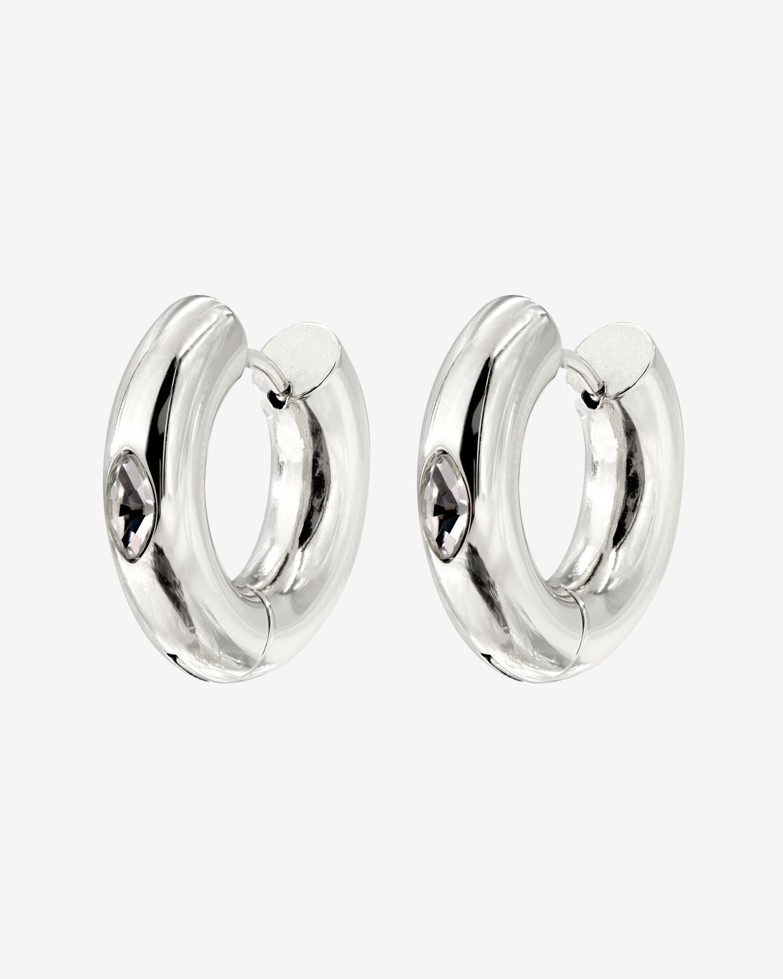 Phat Glowy Hoops Silber
