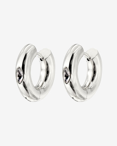 Phat Glowy Hoops Silber
