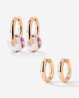 Chunky Pink Flower Tile Hoop Bundle
