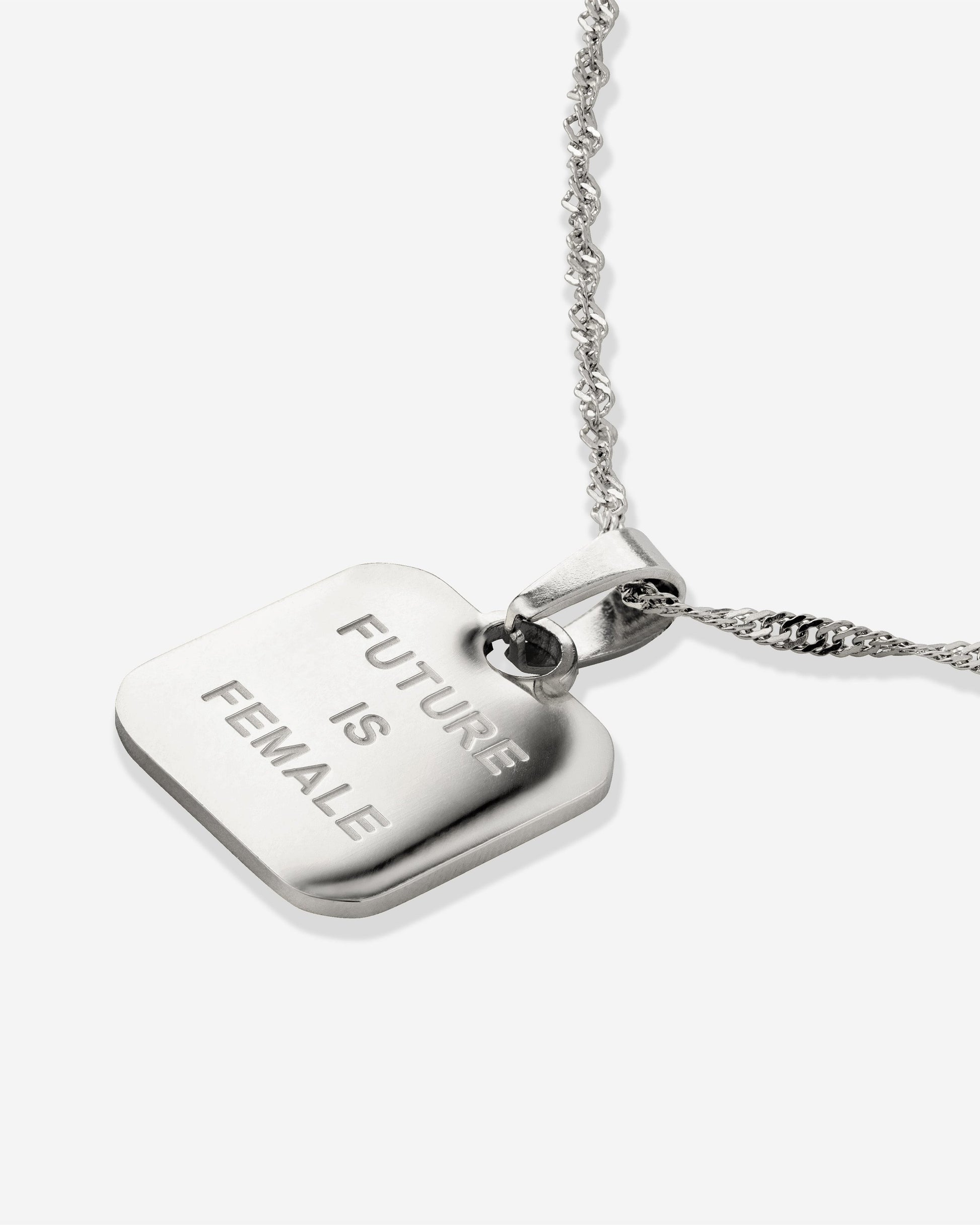 Future is female Necklace Silber