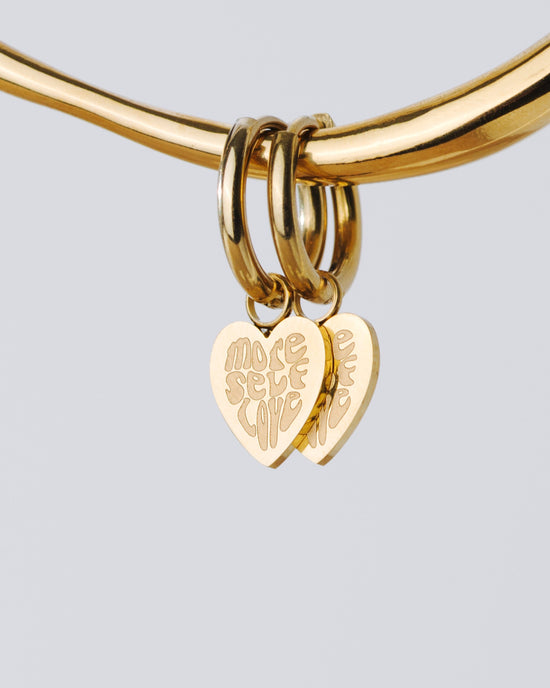 More Self-Love Hoop Set Small Roségold