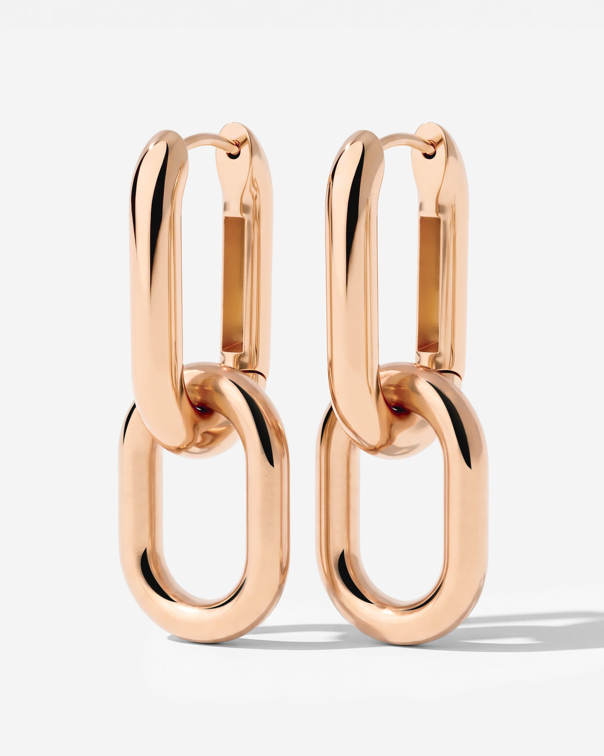 Chunky Bold Oval Hoop Set Small