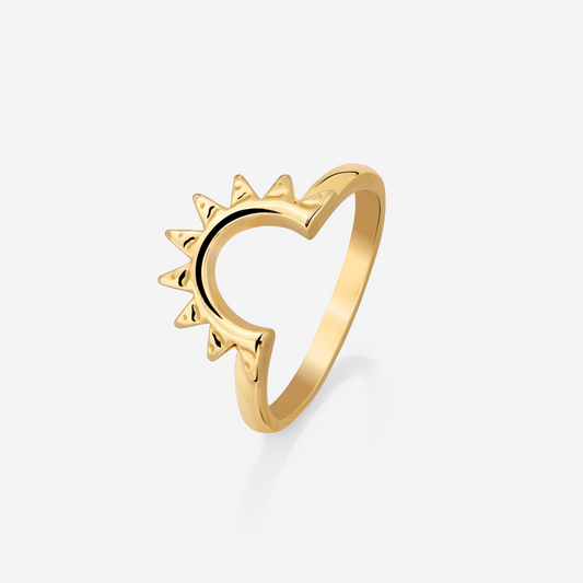 Sun Ray Ring Gold