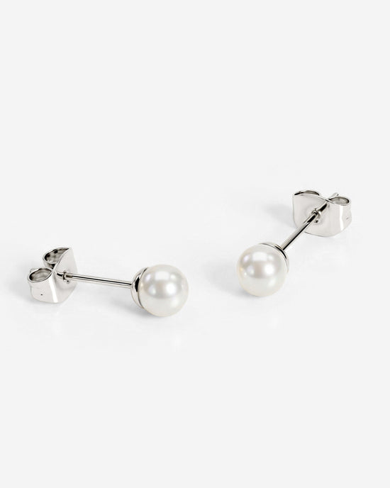Pretty Pearl Studs Silber