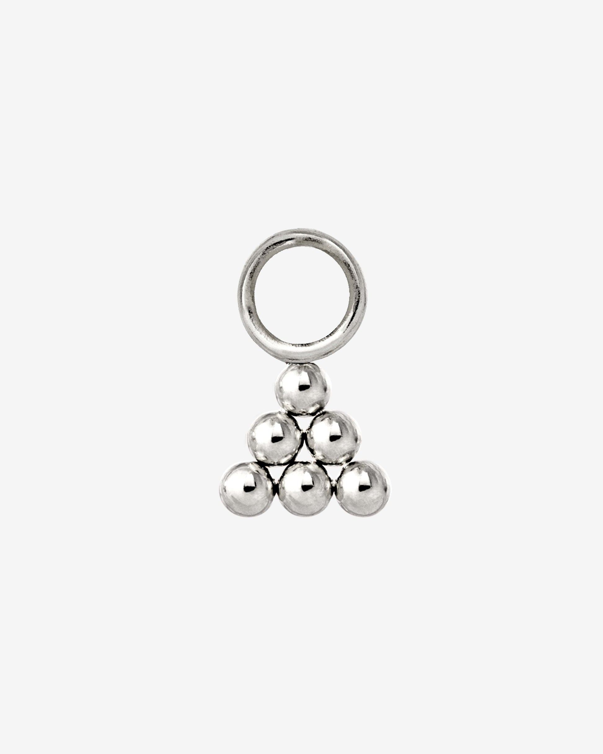 Tiny Beads Twisted Hoop Set Small Silber