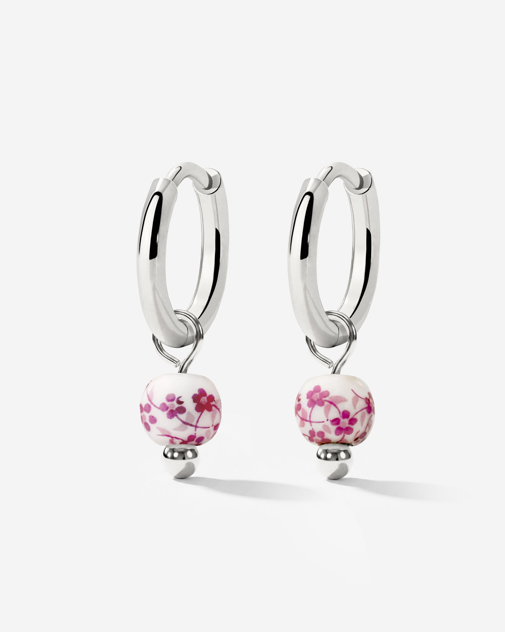 Painted Pink Hoop Set Small