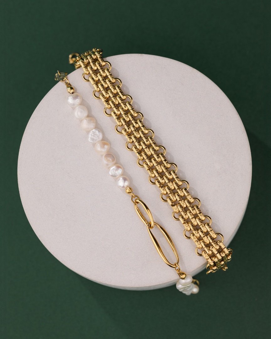 Fluidity Pearl Bracelet Roségold