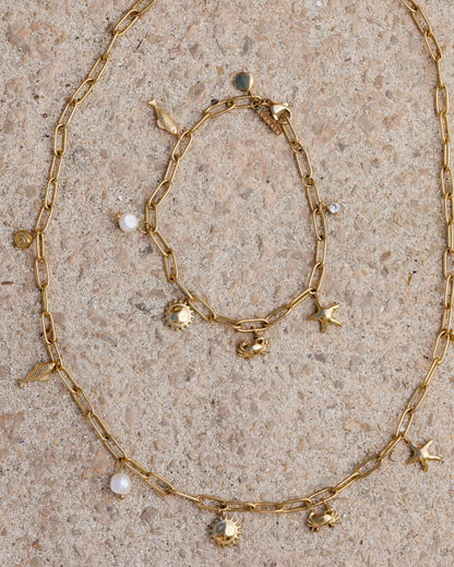 Seaside Treasures Necklace Roségold