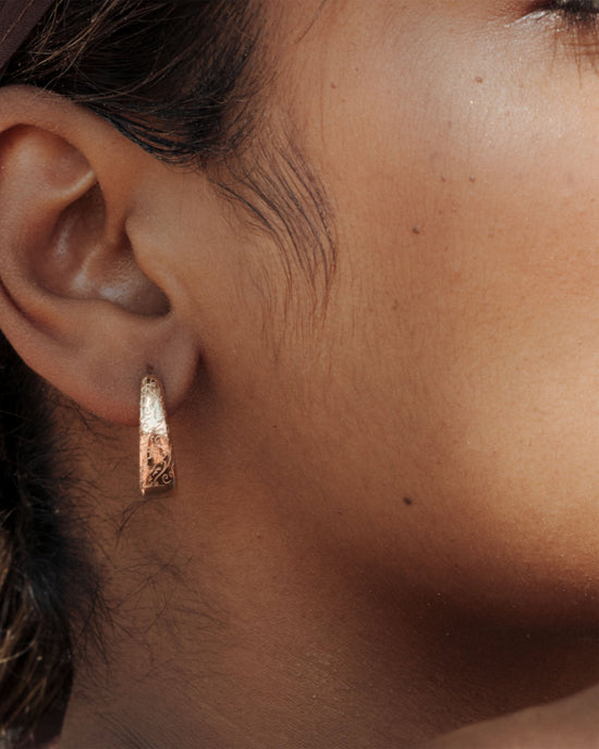 Desert Glow Hoops Roségold
