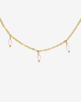 Perla Blanco Choker Gold